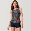 Women's Fresco Full Side Shirring Tankini Top sold by Free Country