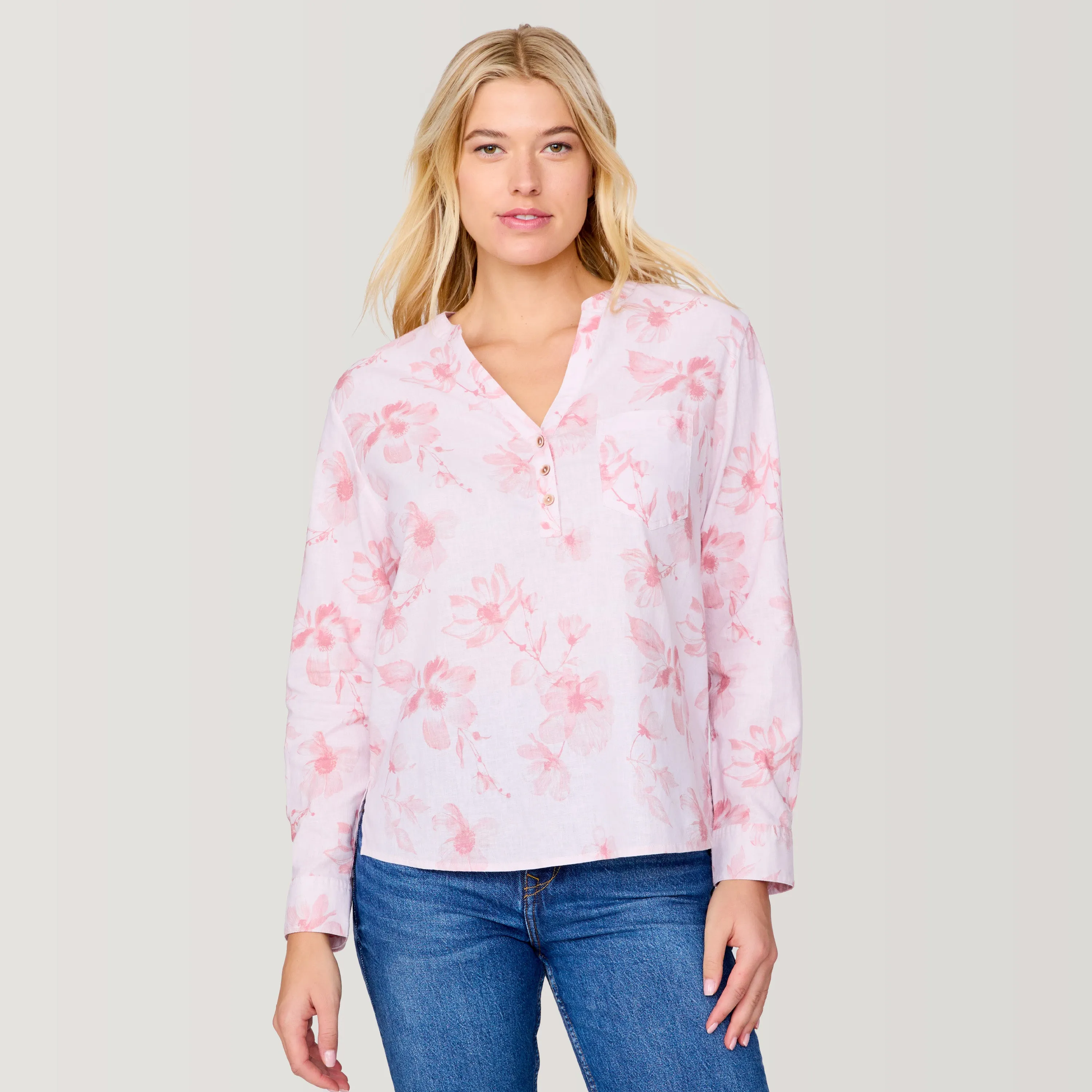 Women's Easy Breezy Long Sleeve Shirt sold by Free Country product image thumbnail 3