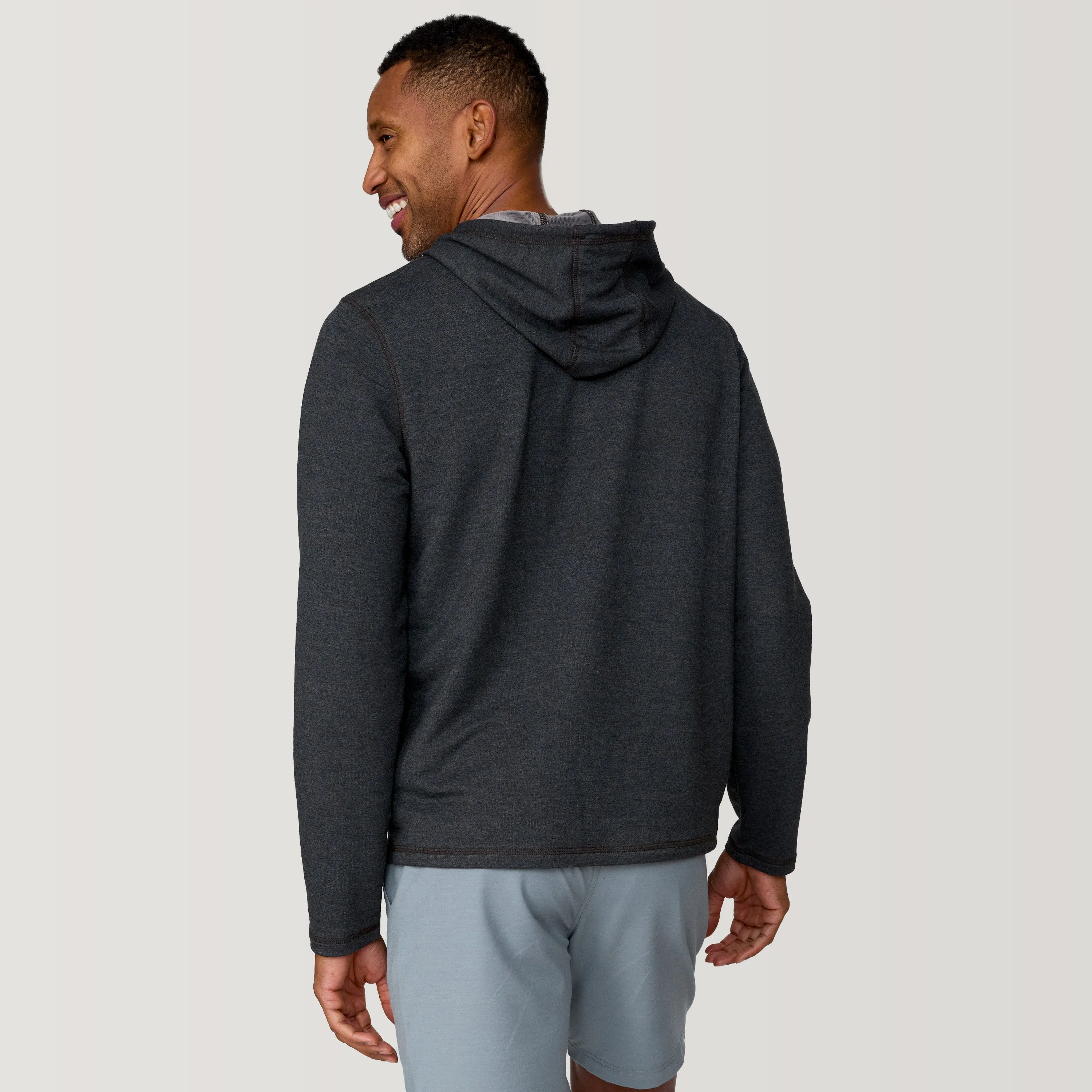 Men's Heather Terry Hoodie sold by Free Country product image thumbnail 3