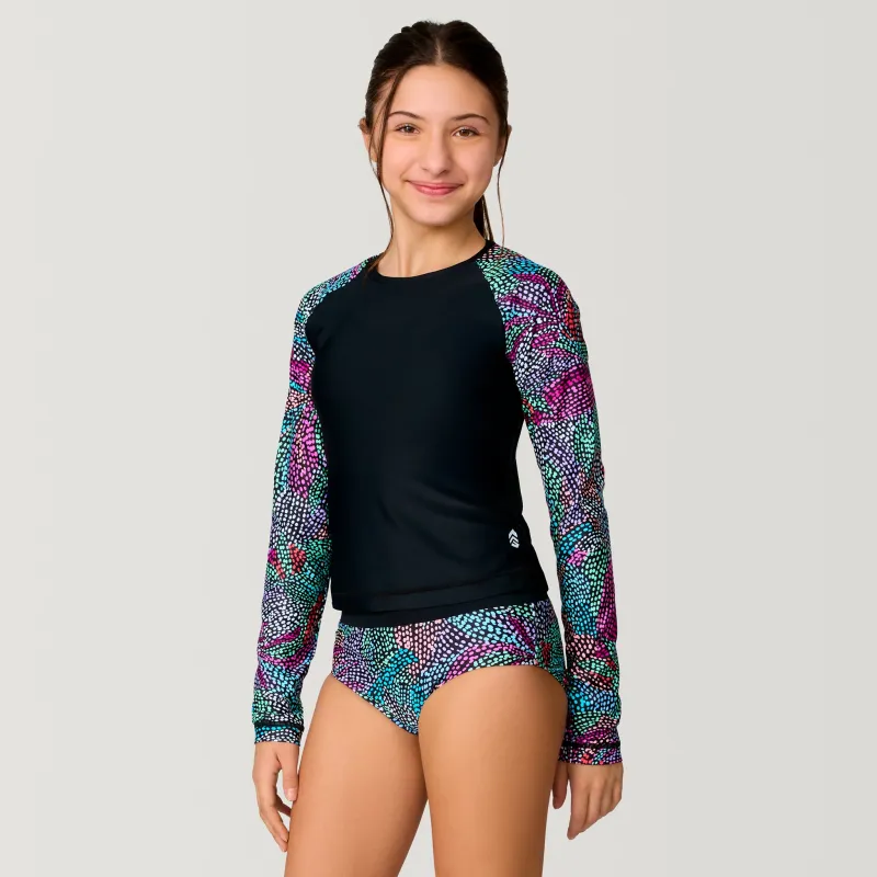 Girls' Fresco Rash Guard and Bikini Swim Set sold by Free Country