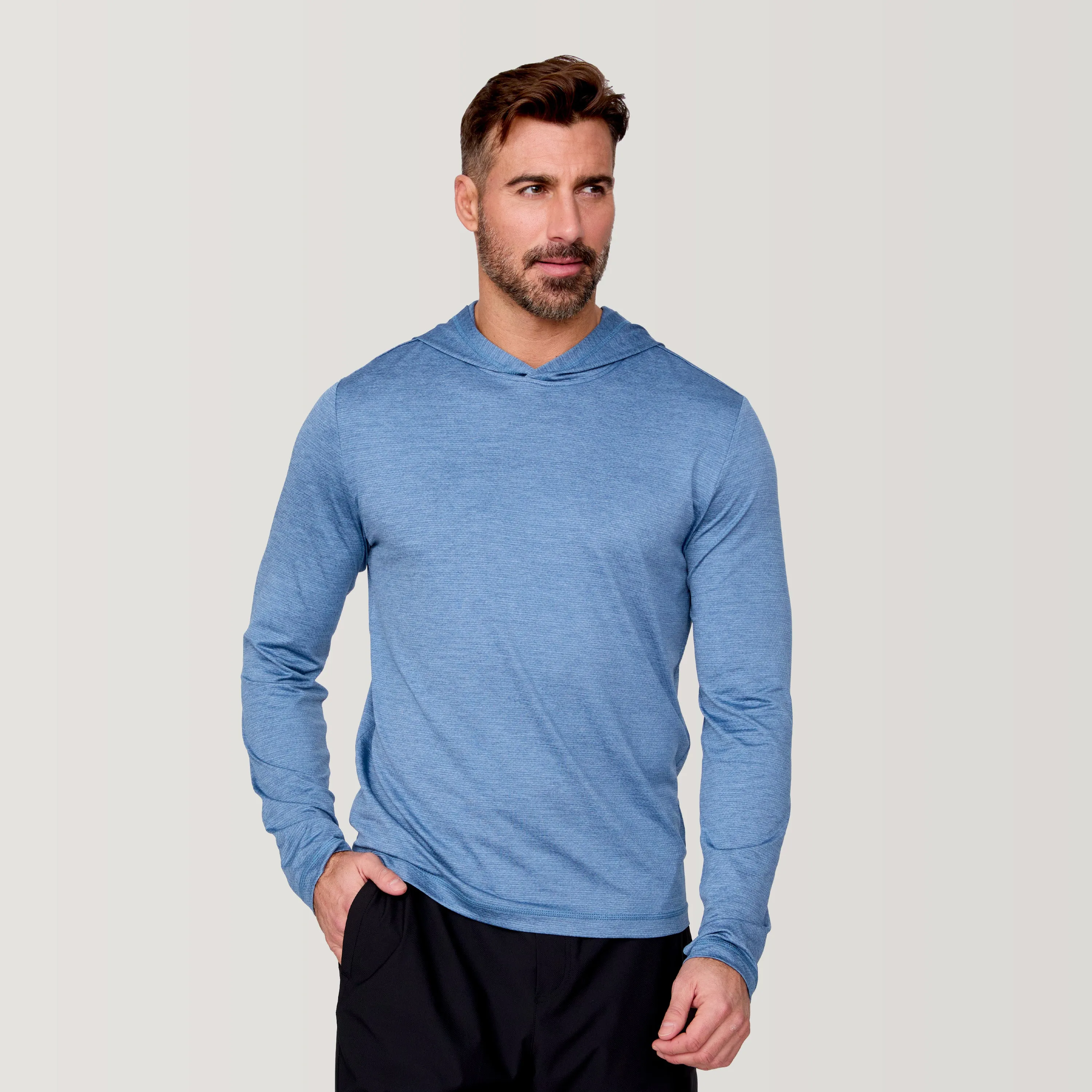 Men's Textured SunFree UPF Hoodie sold by Free Country product image thumbnail 4