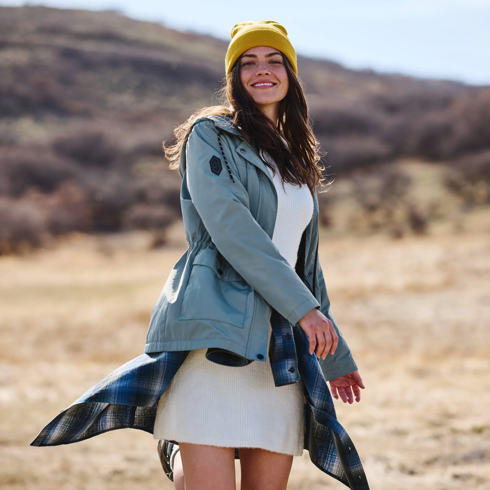 Women's Rain Away Lined Anorak Rain Jacket sold by Free Country product image thumbnail 2