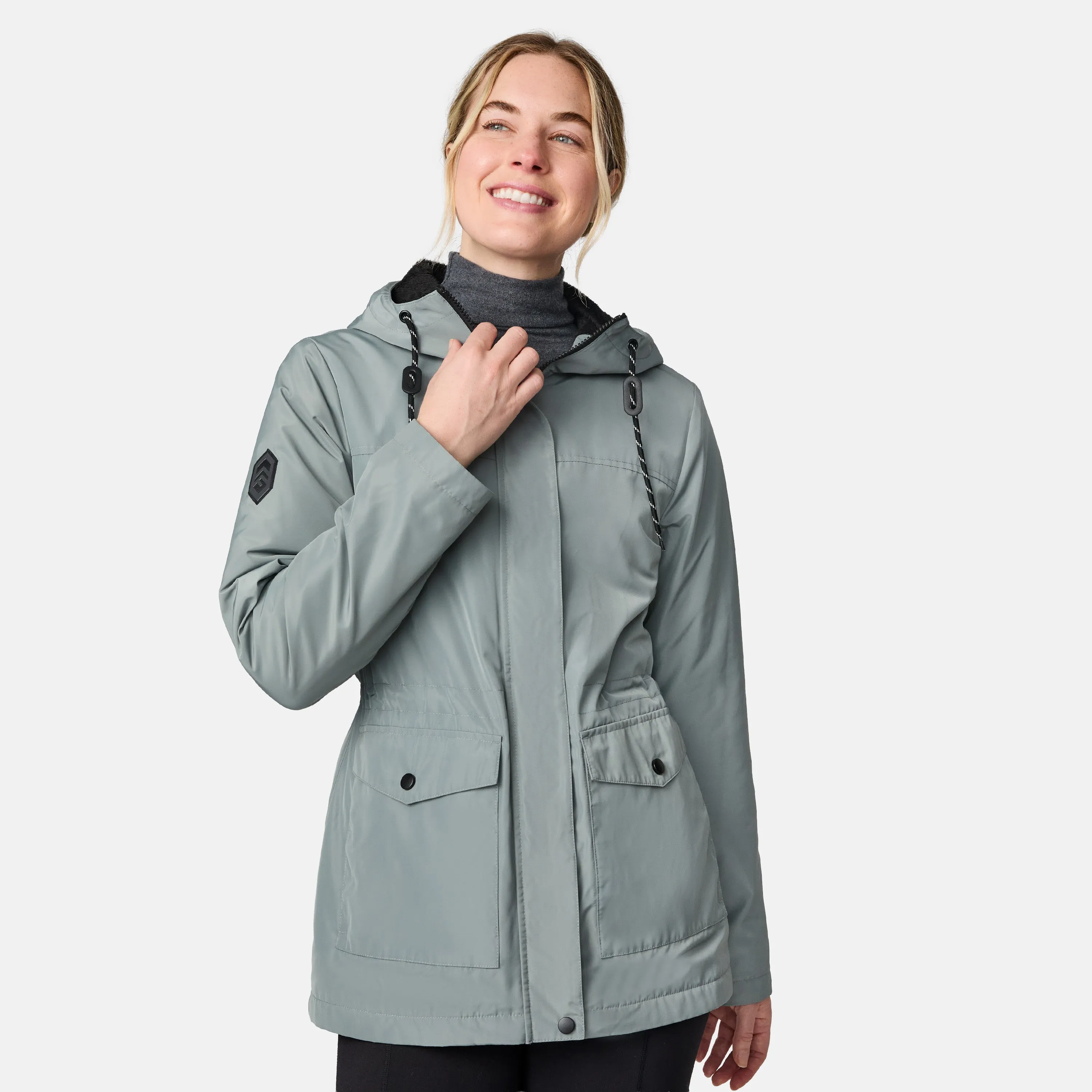 Women's Rain Away Lined Anorak Rain Jacket sold by Free Country