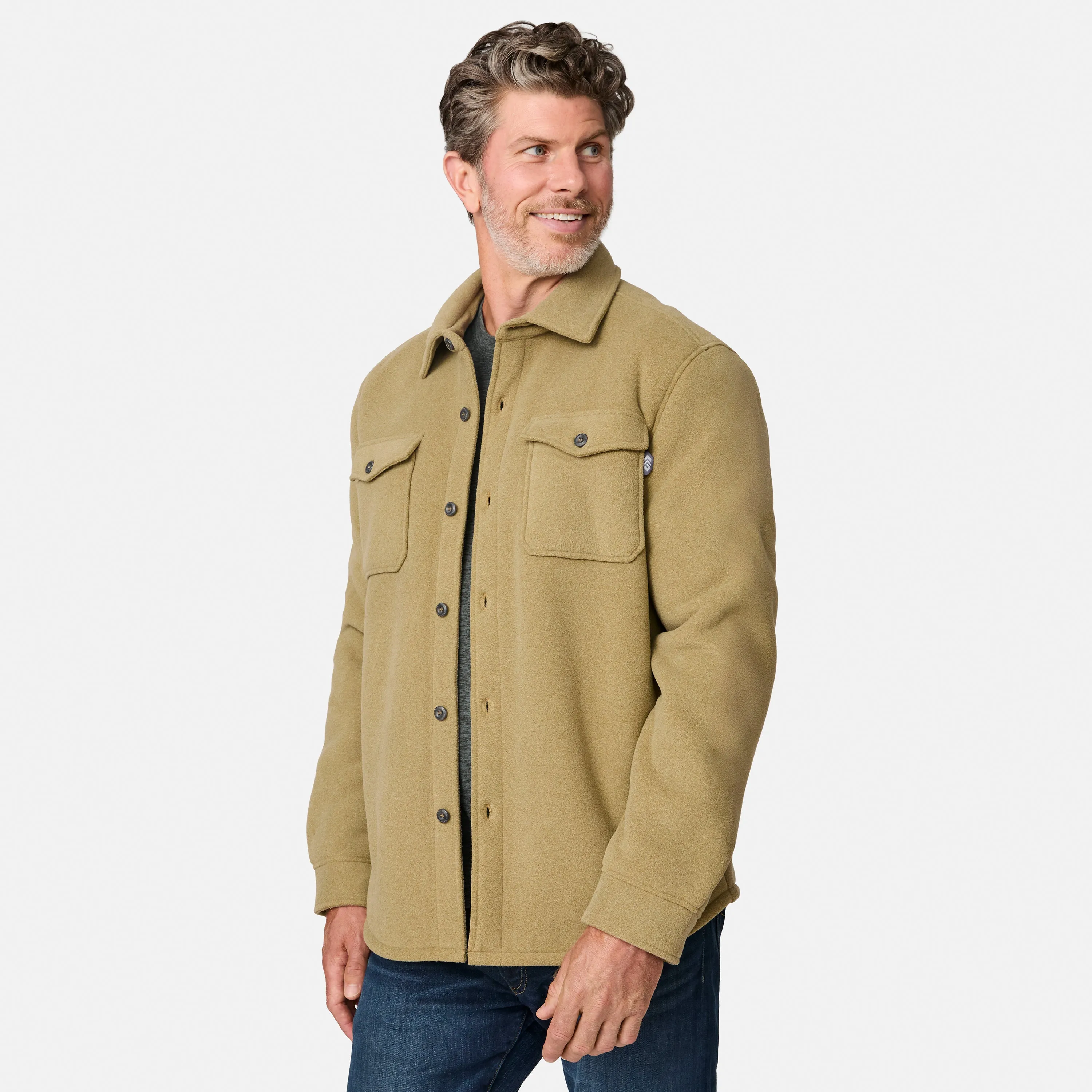 Men's Sueded Tundra Fleece Shirt Jacket sold by Free Country