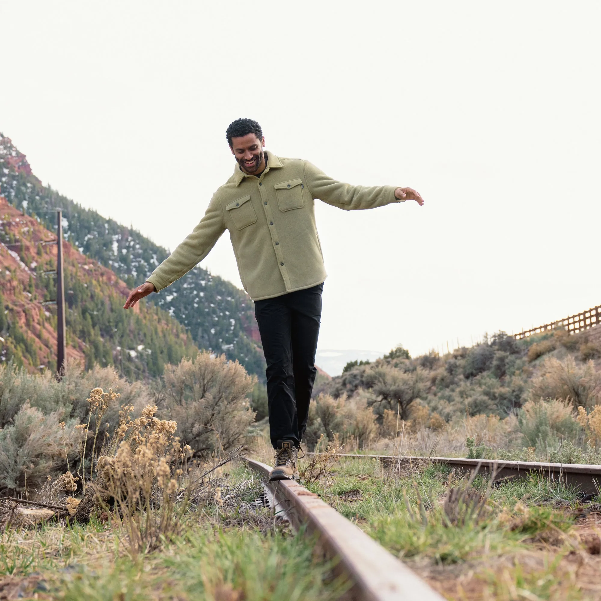 Men's Sueded Tundra Fleece Shirt Jacket sold by Free Country product image thumbnail 5