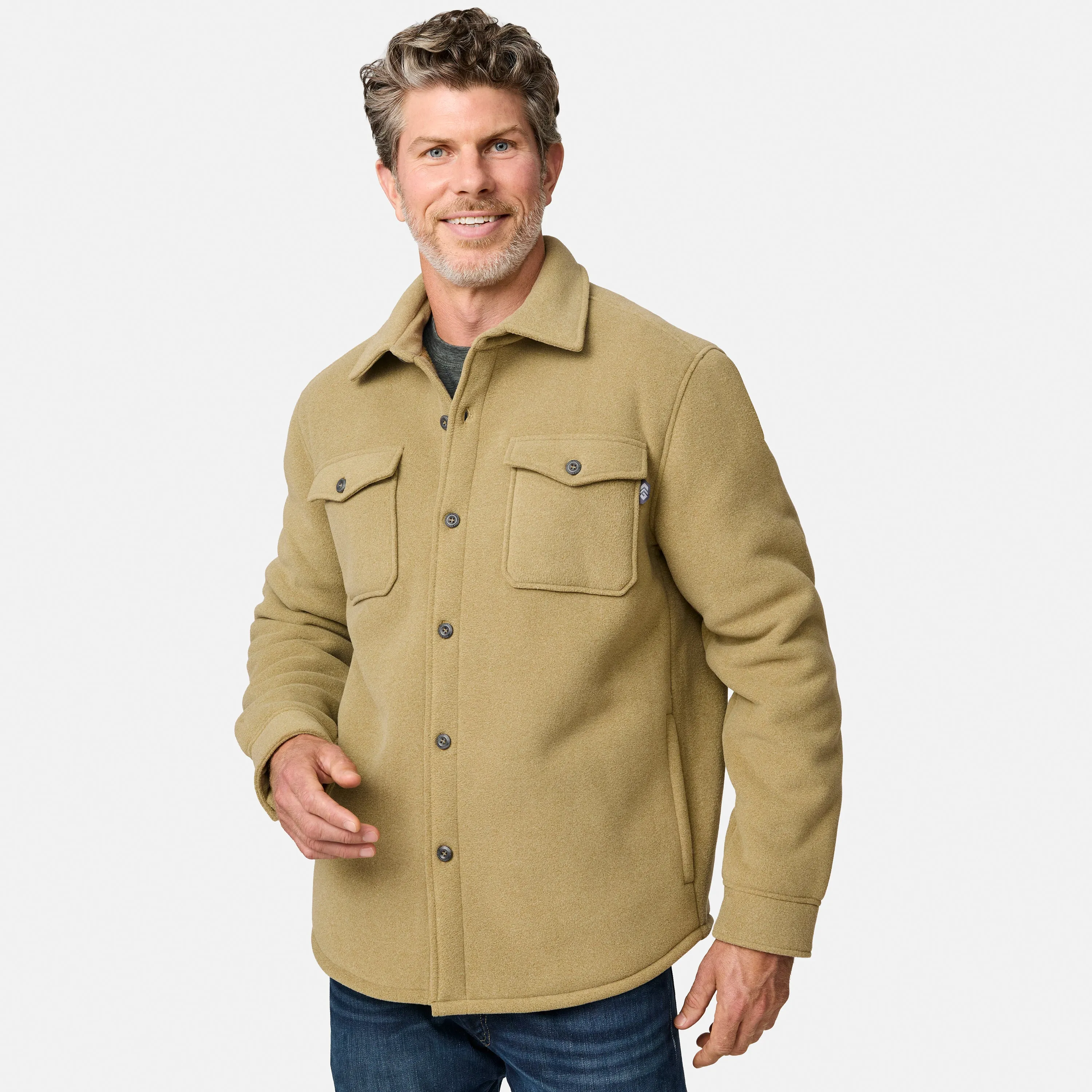 Men's Sueded Tundra Fleece Shirt Jacket sold by Free Country product image thumbnail 4
