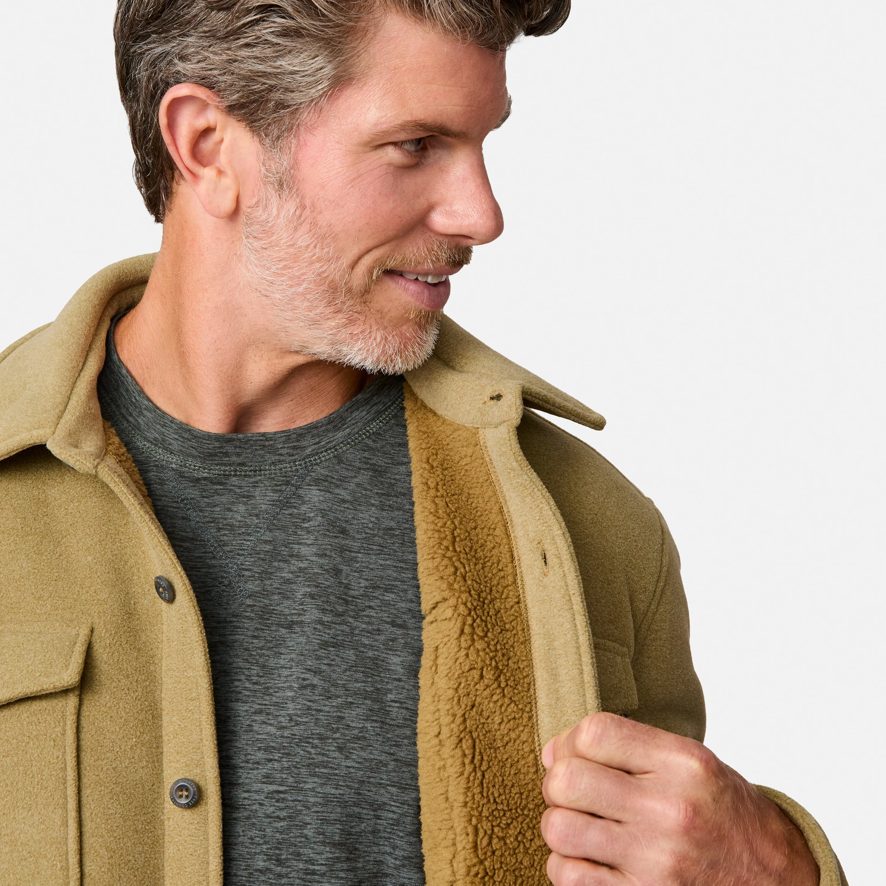 Men's Sueded Tundra Fleece Shirt Jacket sold by Free Country product image thumbnail 3