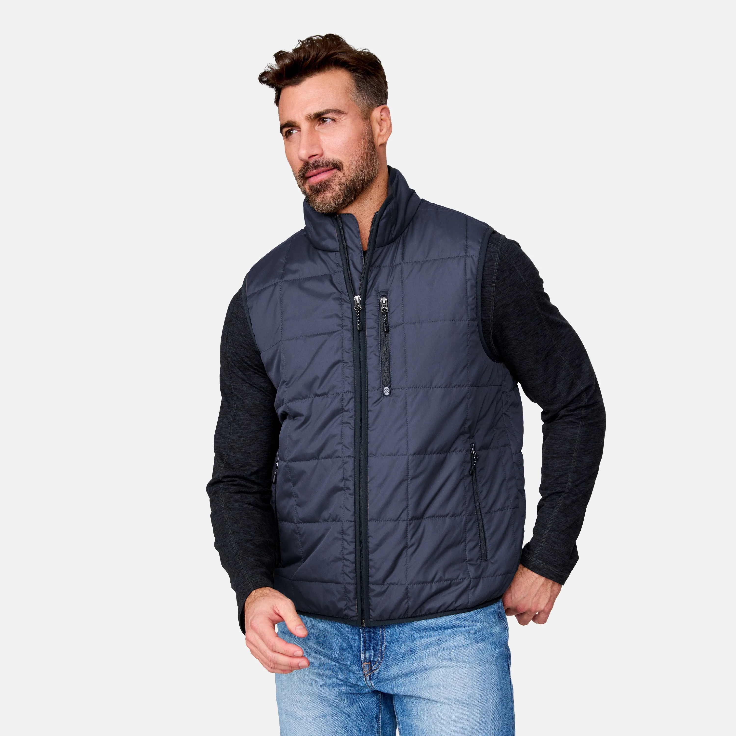 Men's Maple Creek IV Box Quilted Puffer Vest sold by Free Country