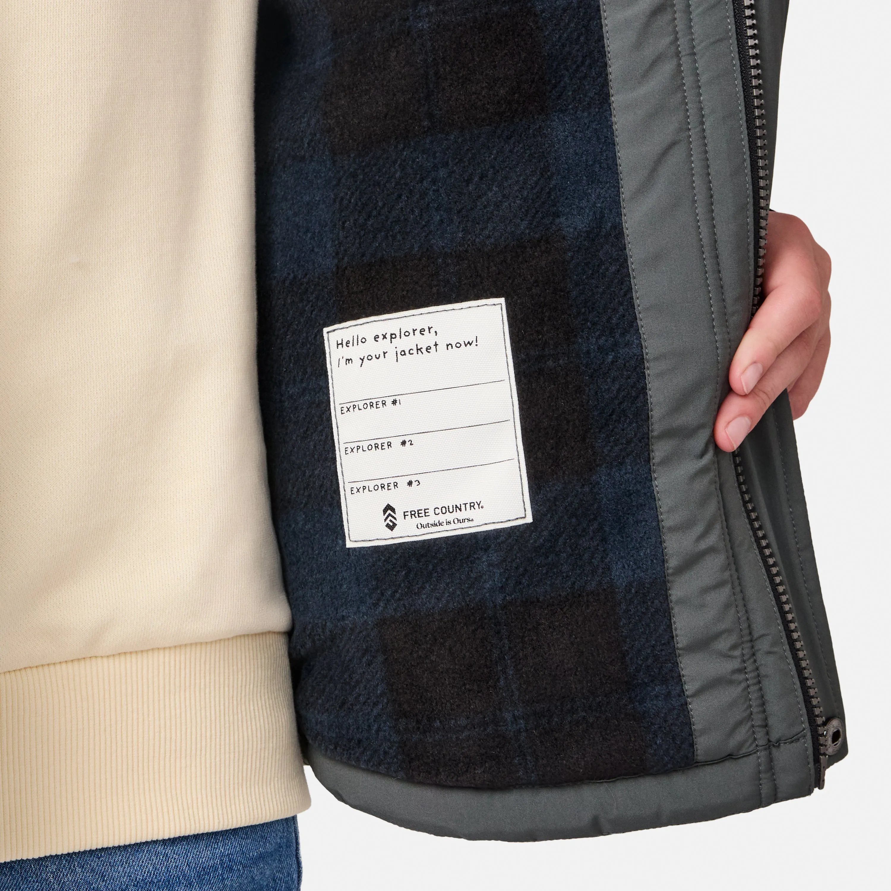 Boys' Trail Puffer Hoodie Shacket sold by Free Country product image thumbnail 5