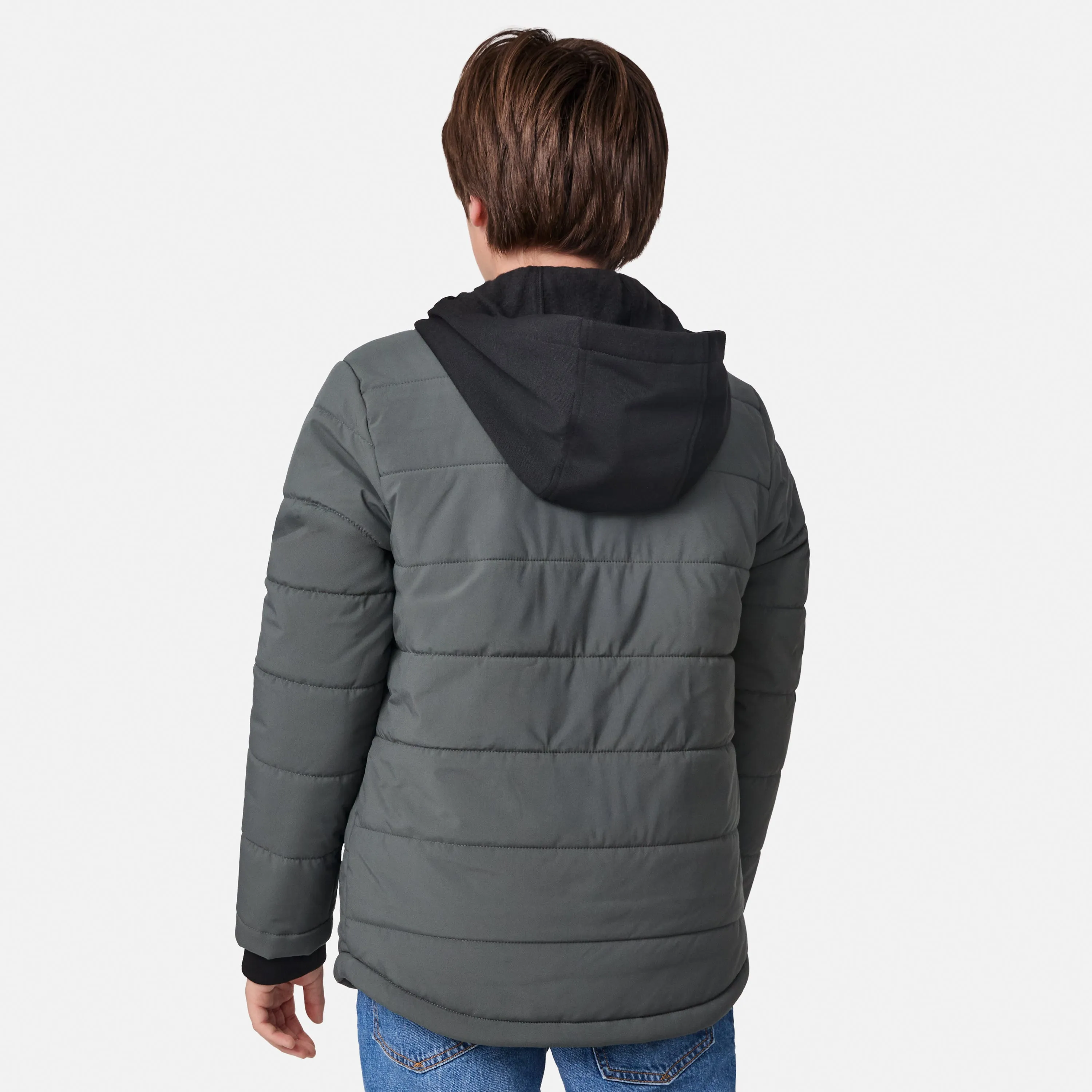 Boys' Trail Puffer Hoodie Shacket sold by Free Country product image thumbnail 3