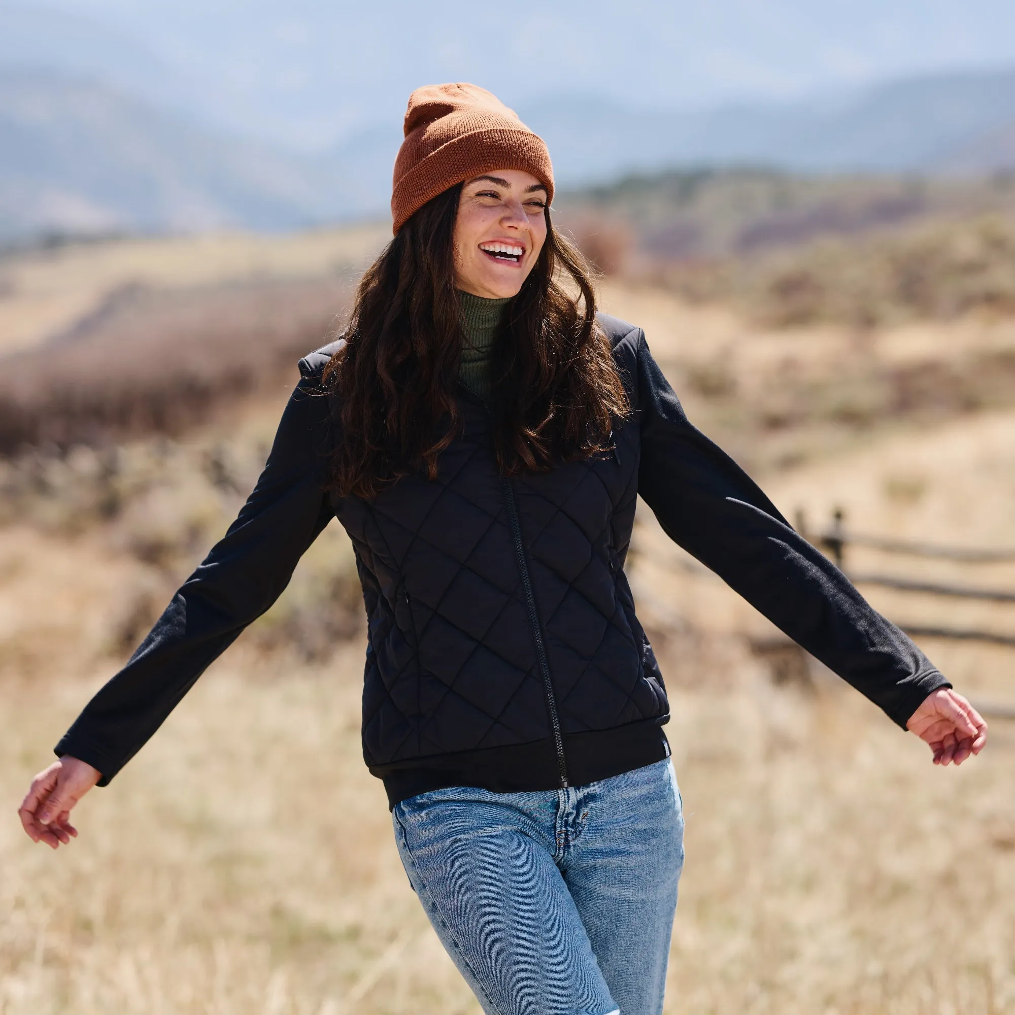 Women's Venture Quilted Hybrid Jacket sold by Free Country product image thumbnail 5