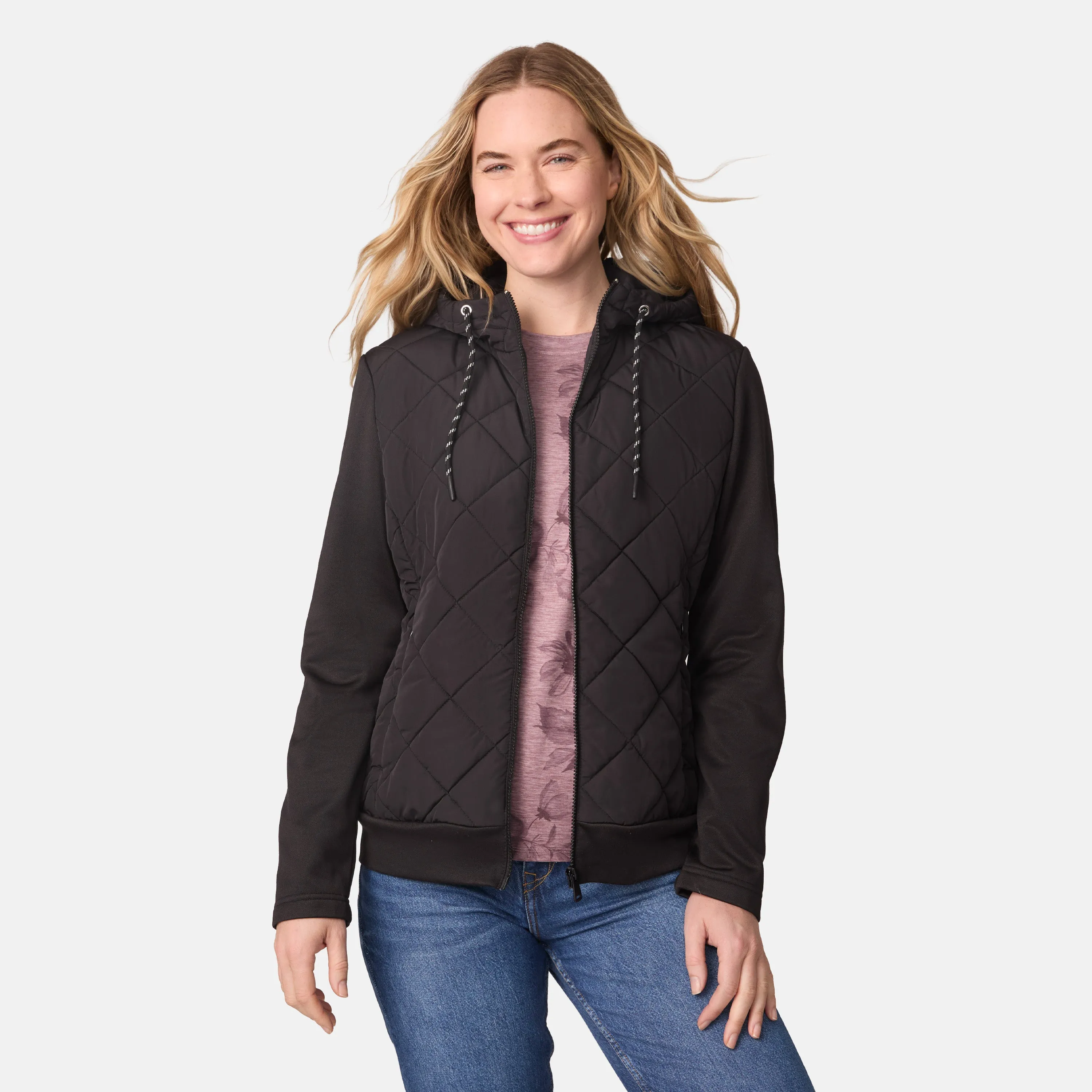 Women's Venture Quilted Hybrid Jacket sold by Free Country product image thumbnail 3