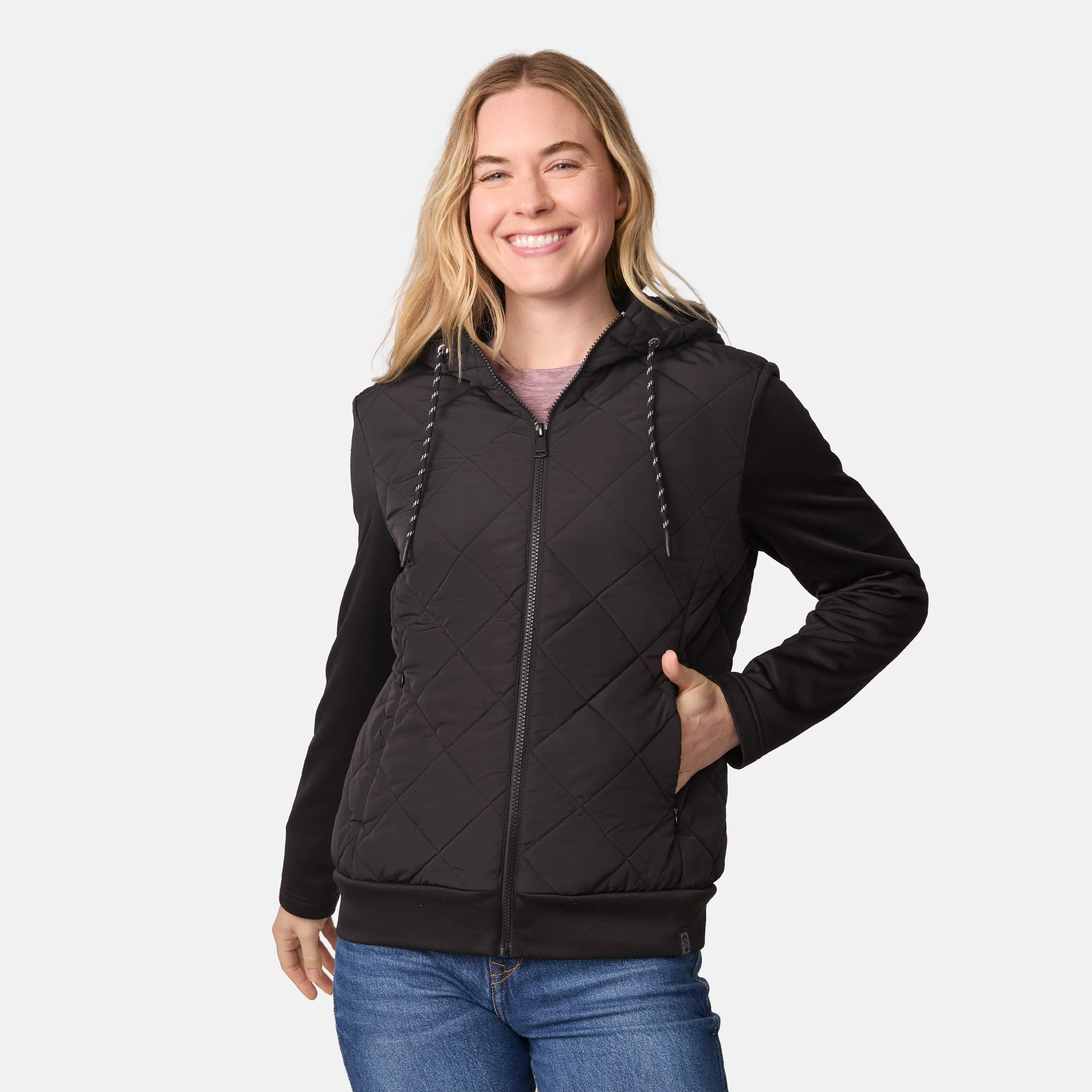 Women's Venture Quilted Hybrid Jacket sold by Free Country
