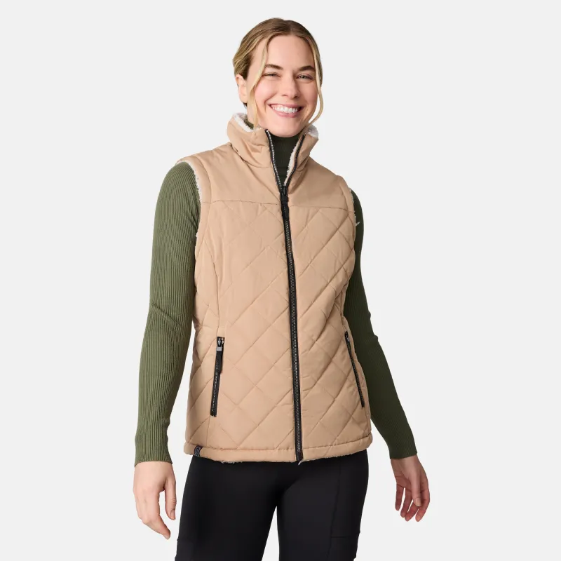 Women's Expedition II Stratus Lite Reversible Vest sold by Free Country
