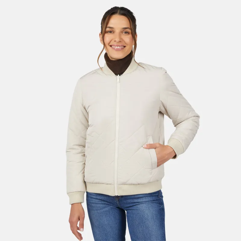 Women's Stratus Lite Reversible Quilted Bomber Jacket sold by Free Country