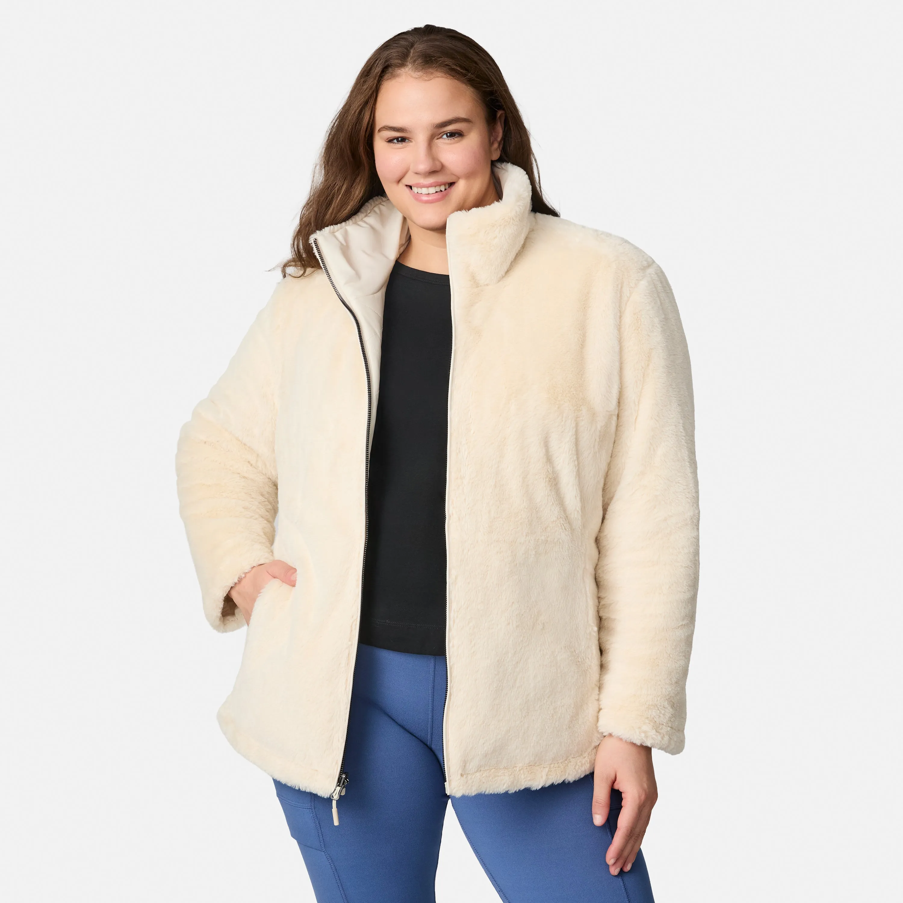 Women's Plus Size Cirrus Quilted Reversible Jacket sold by Free Country product image thumbnail 4