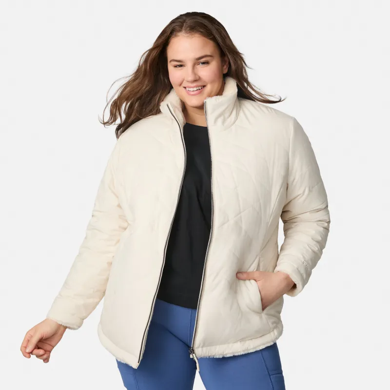 Women's Plus Size Cirrus Quilted Reversible Jacket sold by Free Country