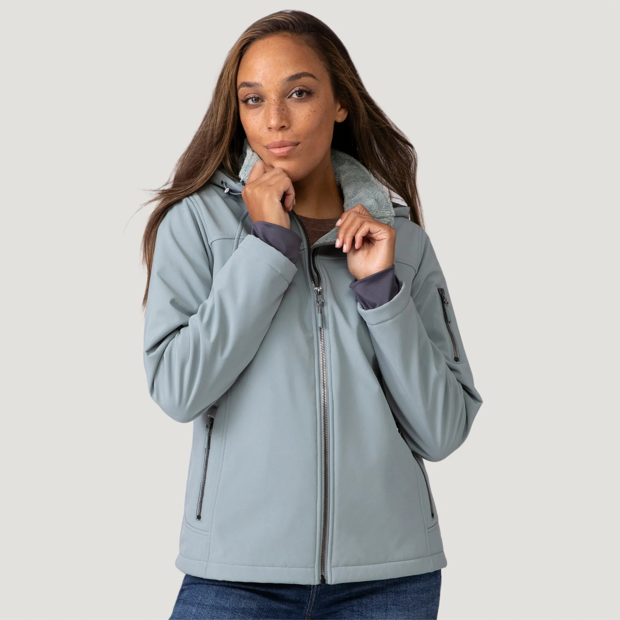 Women's FreeCycle® Super Softshell® Jacket sold by Free Country product image thumbnail 5