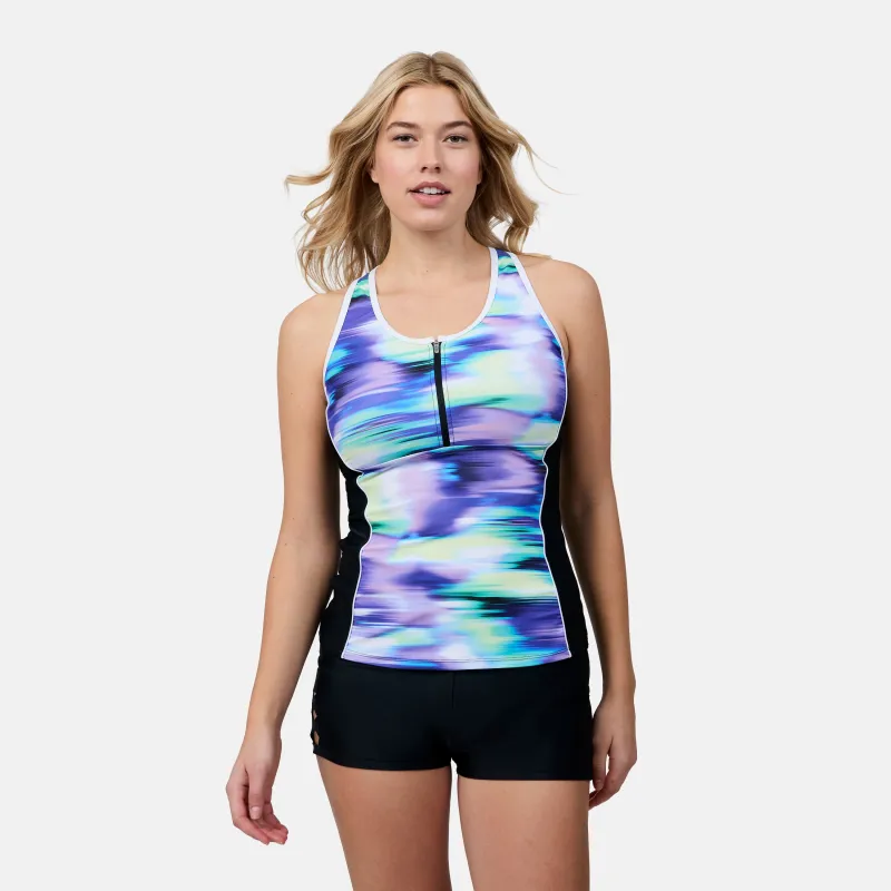 Women's Dreamy Drift Mesh Racerback Tankini Top made by Free Country