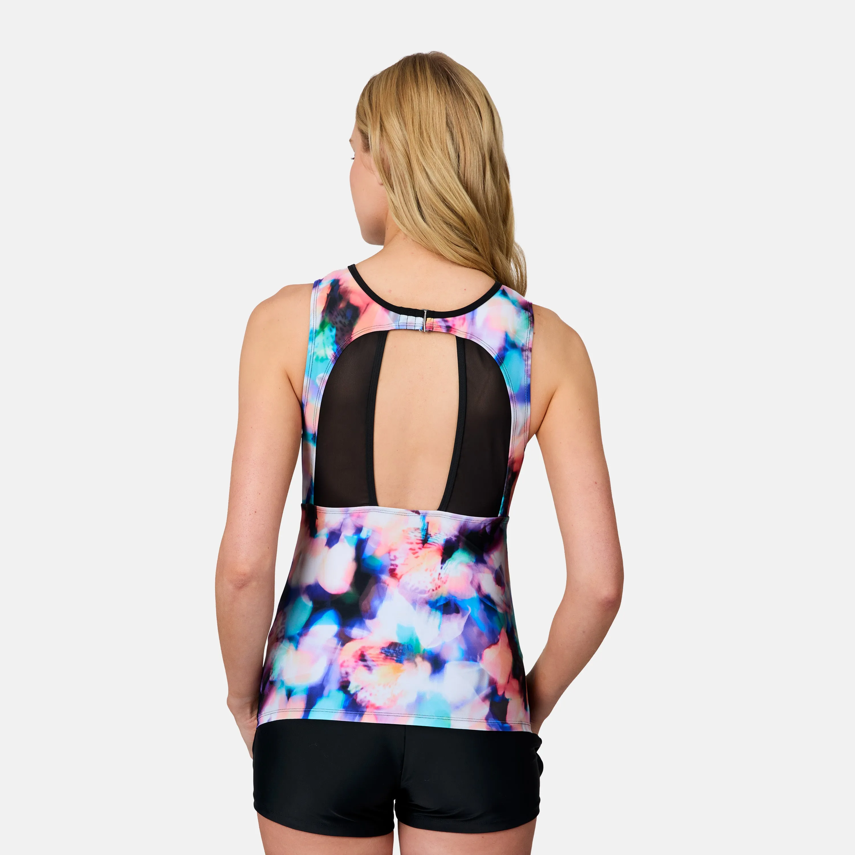 Women's Dreamy Floral Mesh V-Neck Tankini Top sold by Free Country product image thumbnail 5