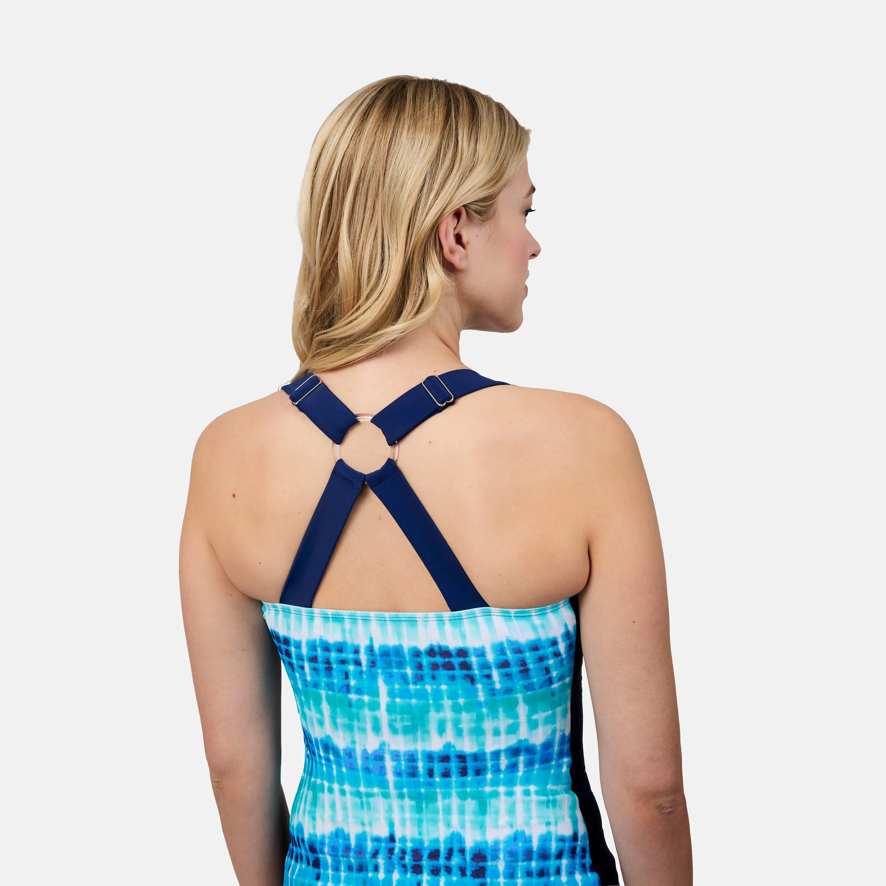 Women's Tidal Tracks Shirred Front Tankini Top sold by Free Country product image thumbnail 2