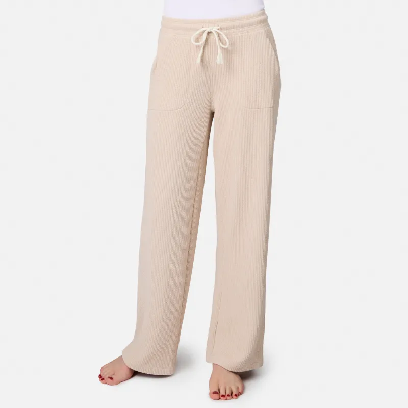 Women's Ripple Knit Long Wide Leg Pant made by Free Country