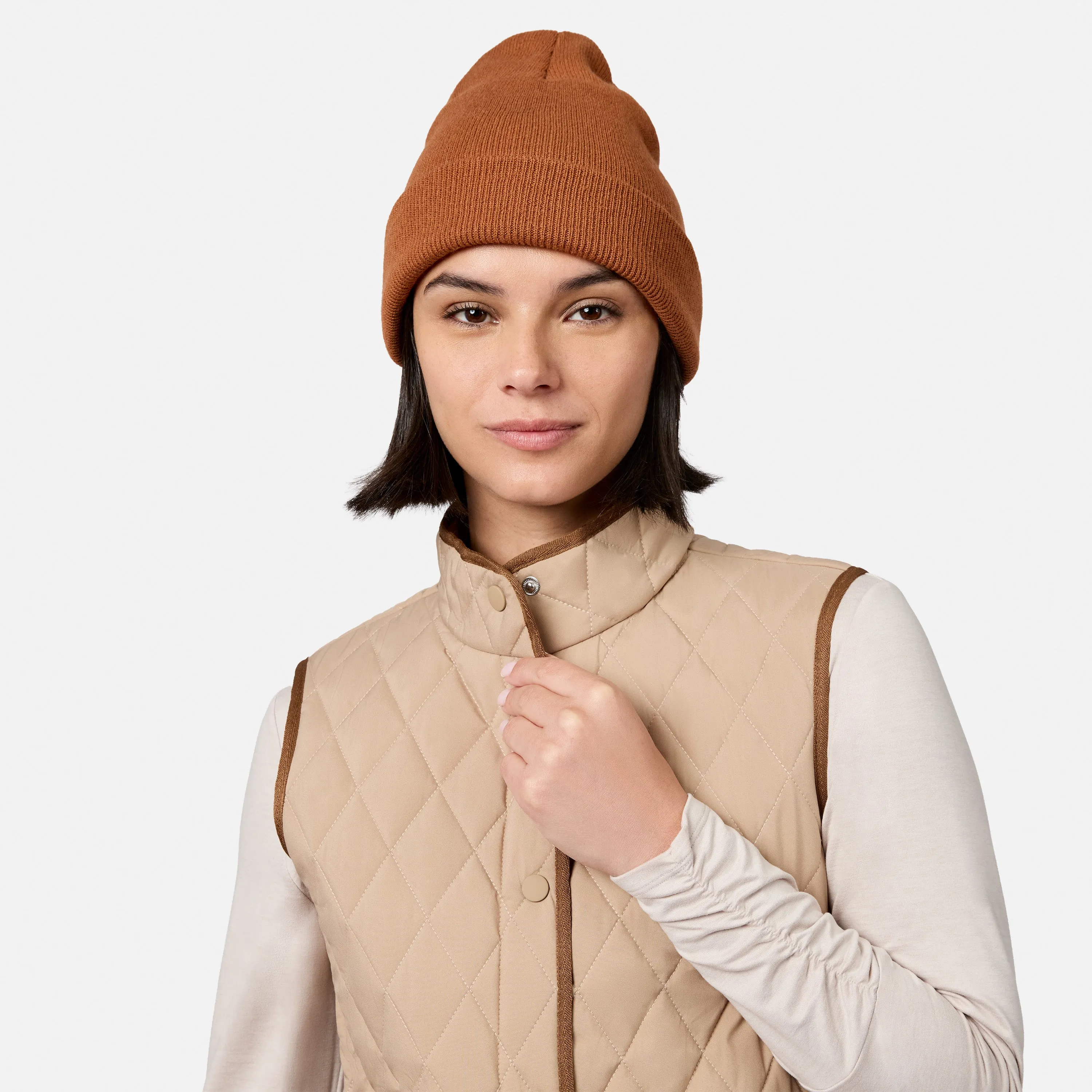 Women's Cirrus Diamond Quilted Button Down Vest sold by Free Country product image thumbnail 3