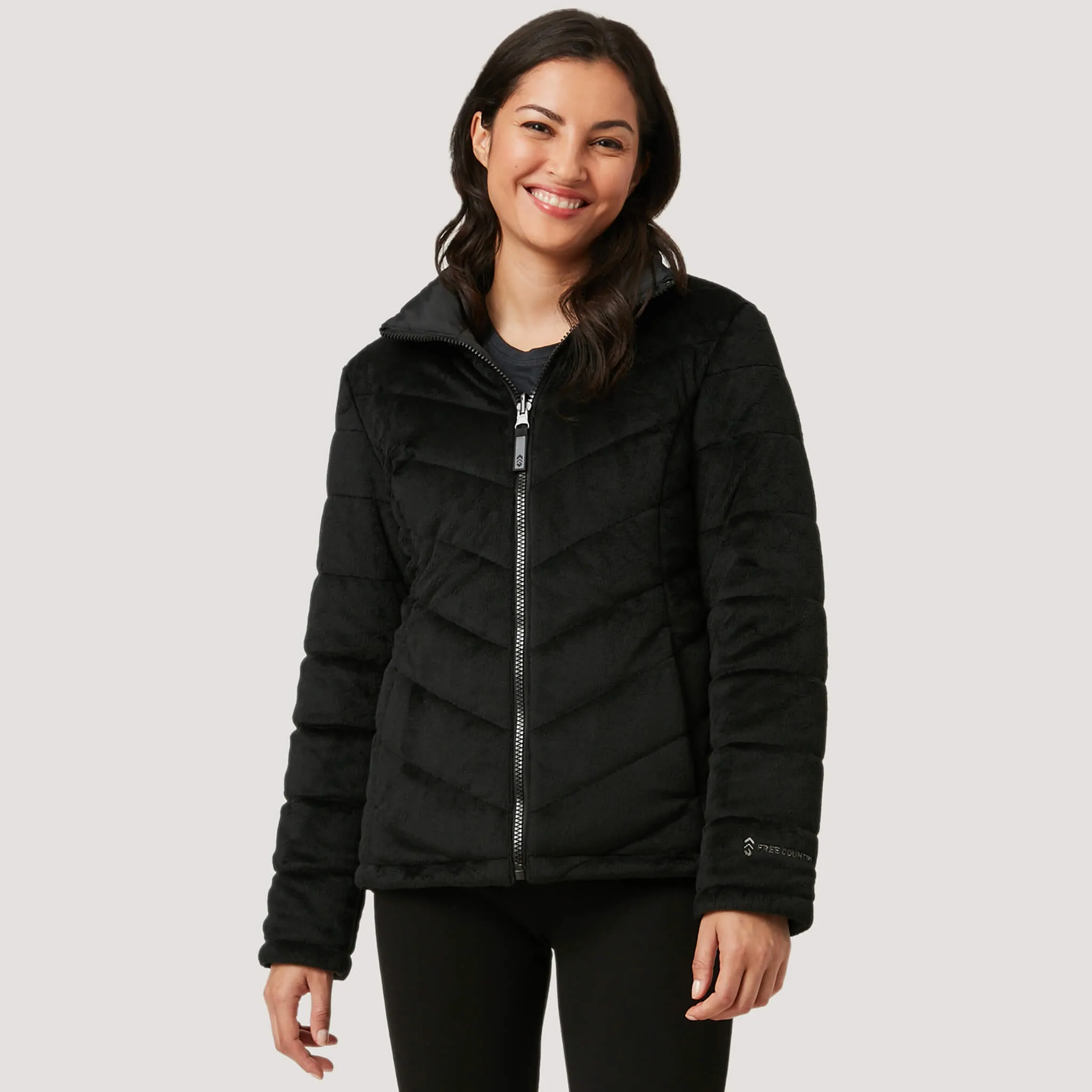 Women's Pile Puffer Reversible Jacket sold by Free Country product image thumbnail 5