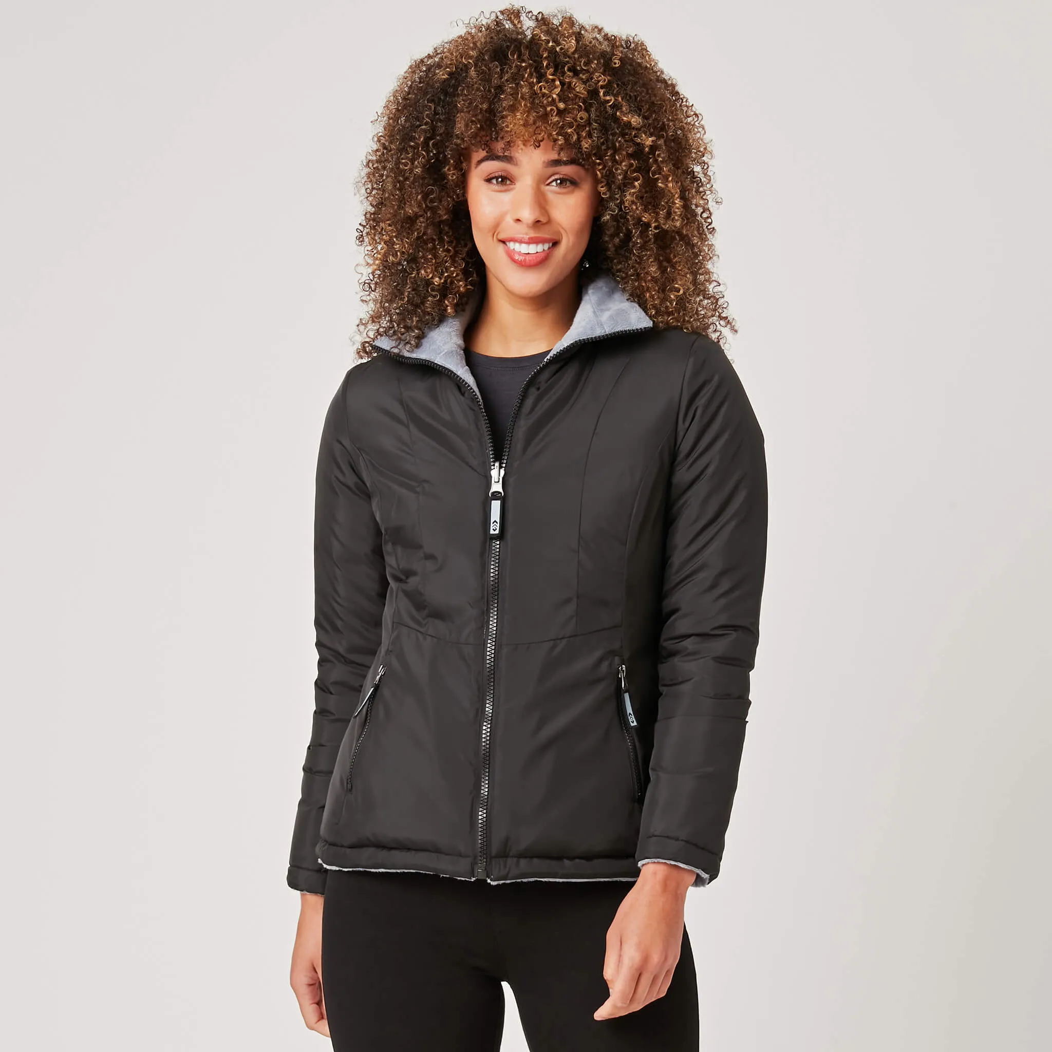 Women's Pile Puffer Reversible Jacket sold by Free Country product image thumbnail 2