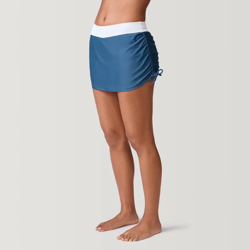 Women's Side Shirred Swim Skirt sold by Free Country