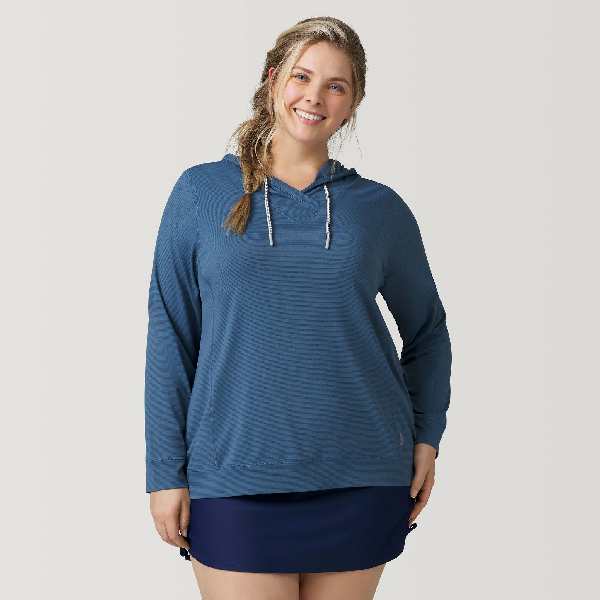 Women's Plus Size SunFree UPF Hoodie sold by Free Country product image thumbnail 4