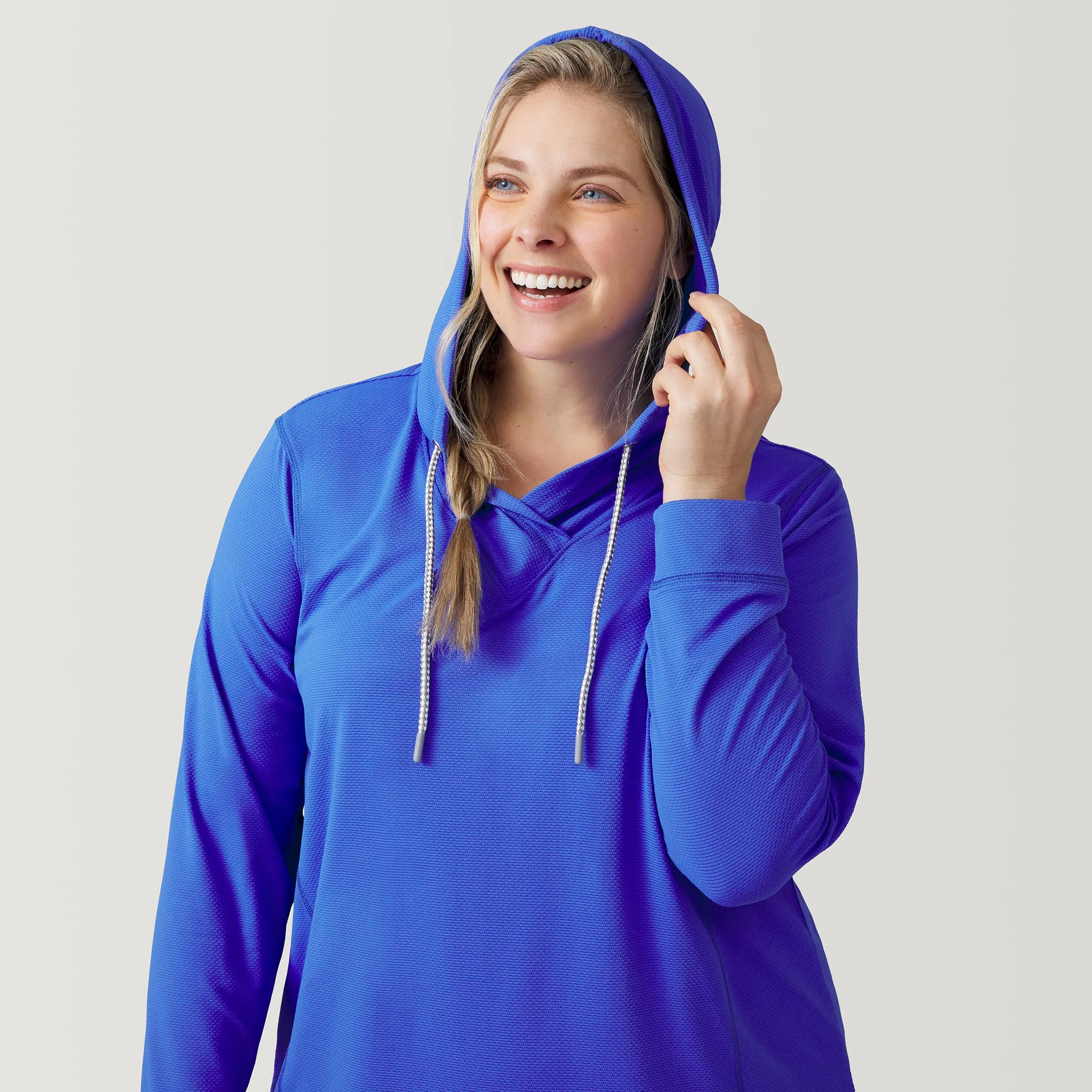 Women's Plus Size SunFree UPF Hoodie sold by Free Country