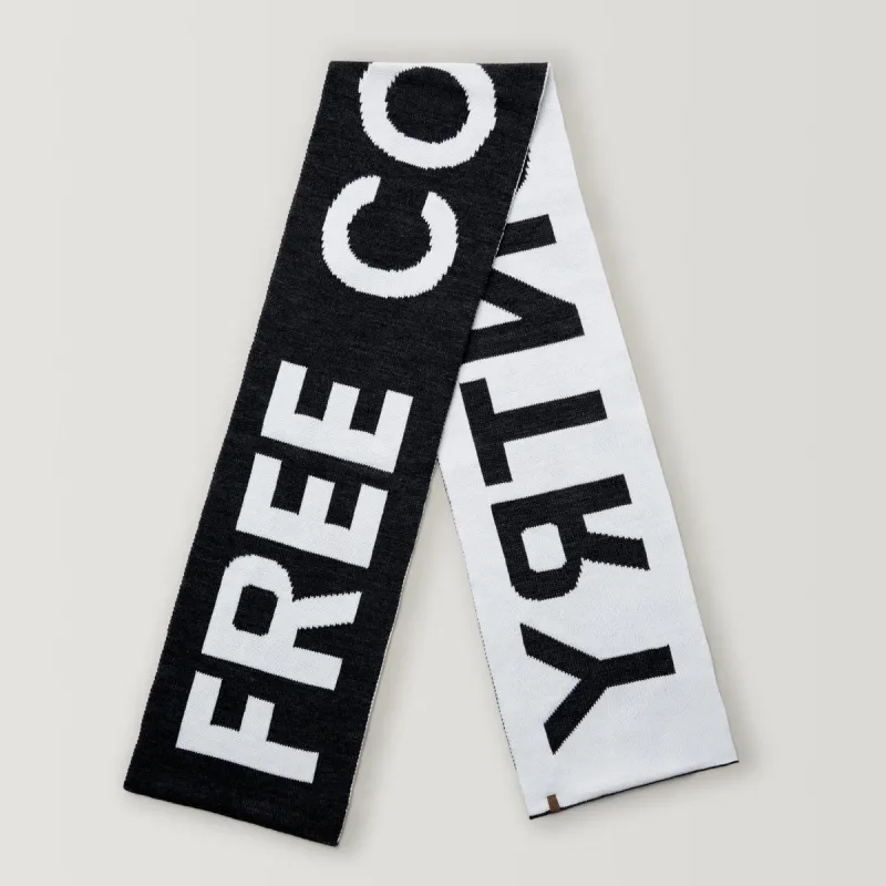 Women's Intarsia Logo Scarf made by Free Country