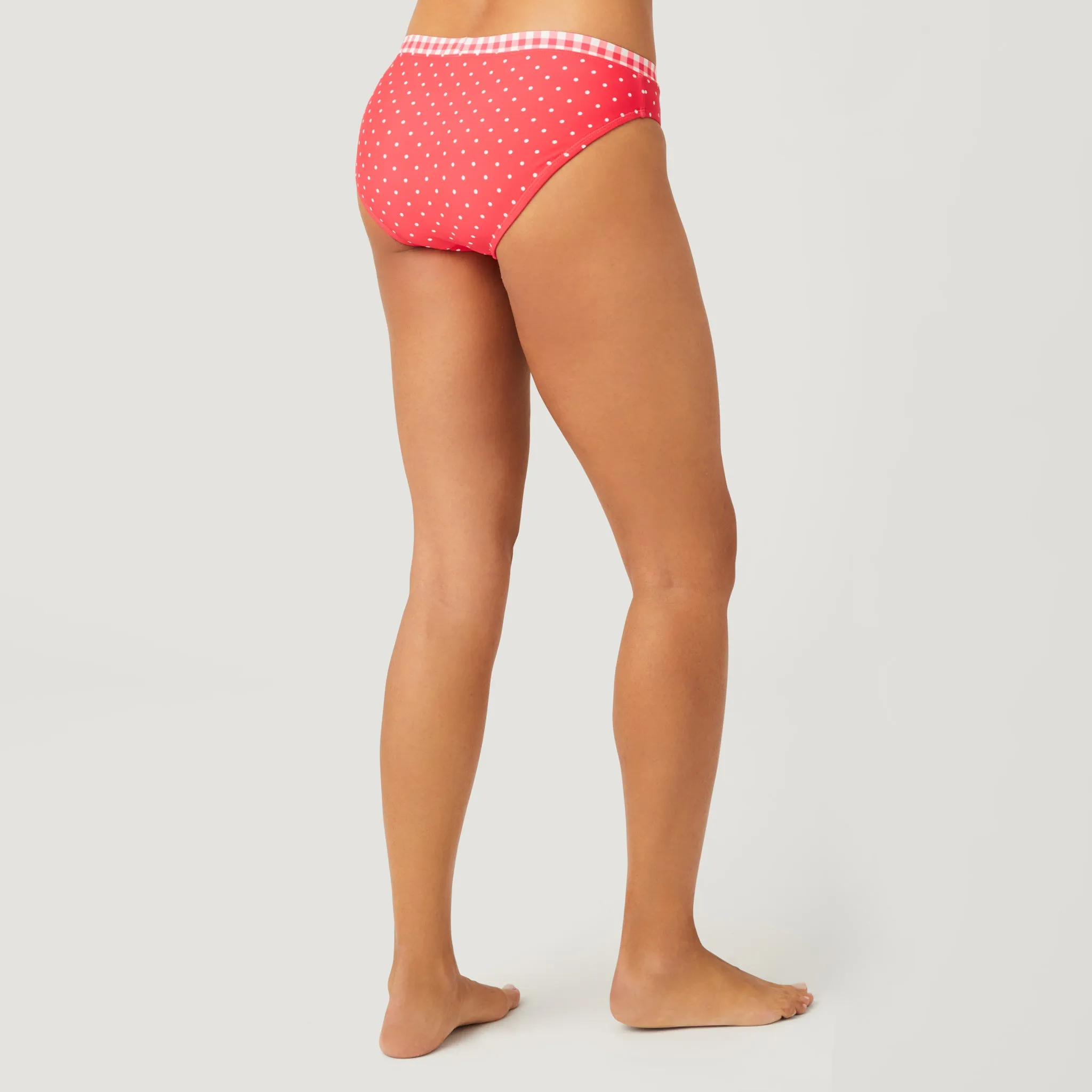 Women's Polka Dot/Gingham Ruffle Bikini Bottom sold by Free Country product image thumbnail 3
