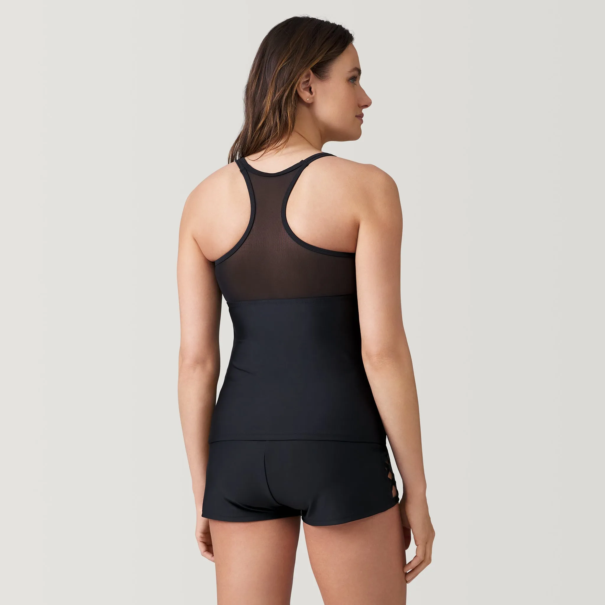 Women's Tango Mesh Zip Up Racerback Tankini Top sold by Free Country product image thumbnail 5