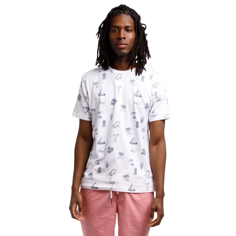 Super Soft Short Sleeve Printed Crew Neck | Gone To The Beach sold by Free Planet