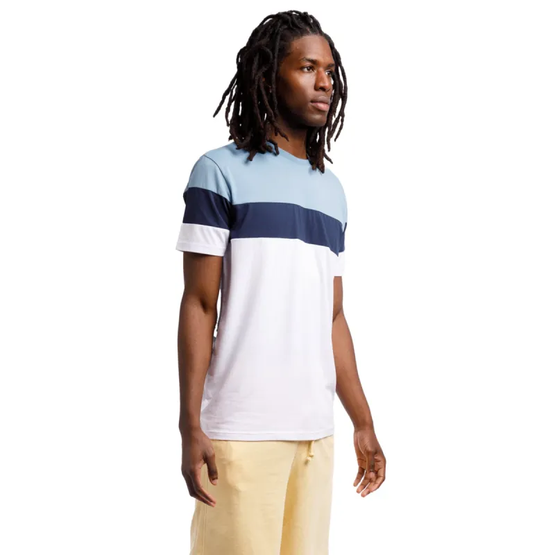 Short Sleeve Color Block Crew Neck Tee sold by Free Planet