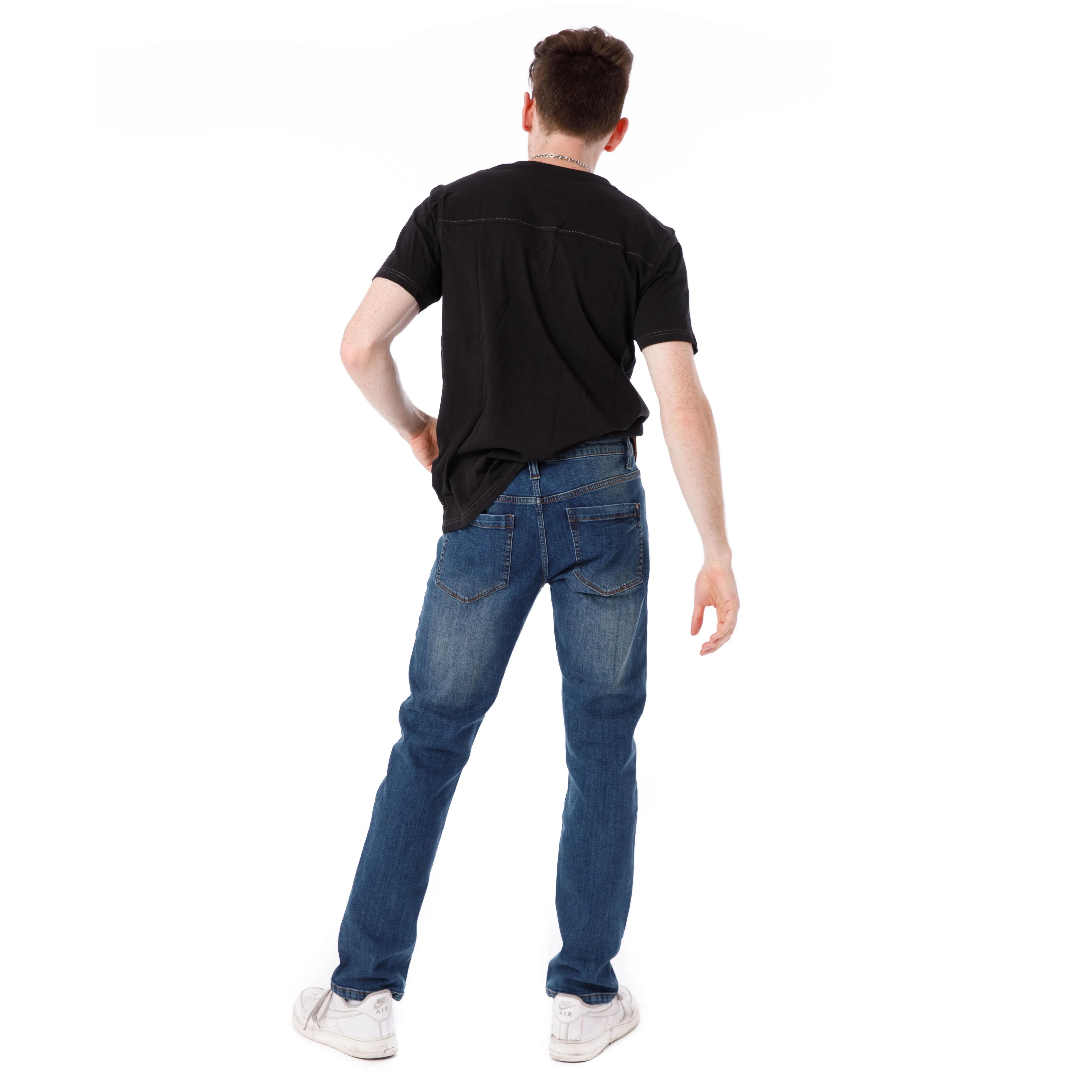 Organic Short Sleeve Henley T-Shirt / Black sold by Free Planet product image thumbnail 3