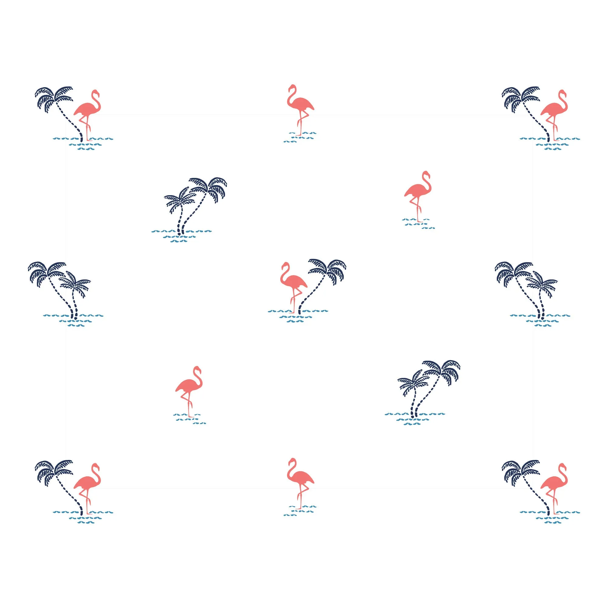 Super Soft Short Sleeve Printed Crew Neck | Flamingos & Palms sold by Free Planet product image thumbnail 5