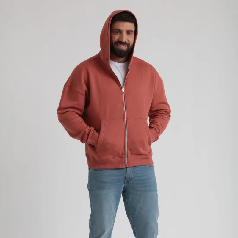 Long Sleeve Fleece Zip Up Hoodie sold by Free Planet