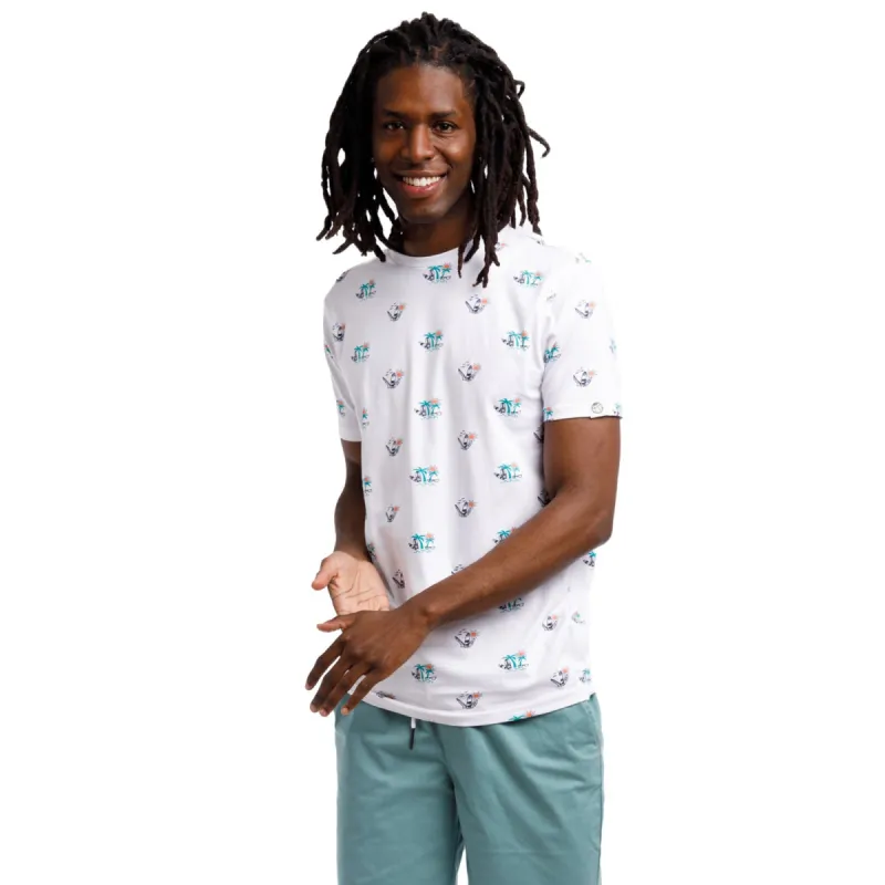 Super Soft Jersey Short Sleeve Printed Crew Neck Tee | Scenic Surfin' sold by Free Planet