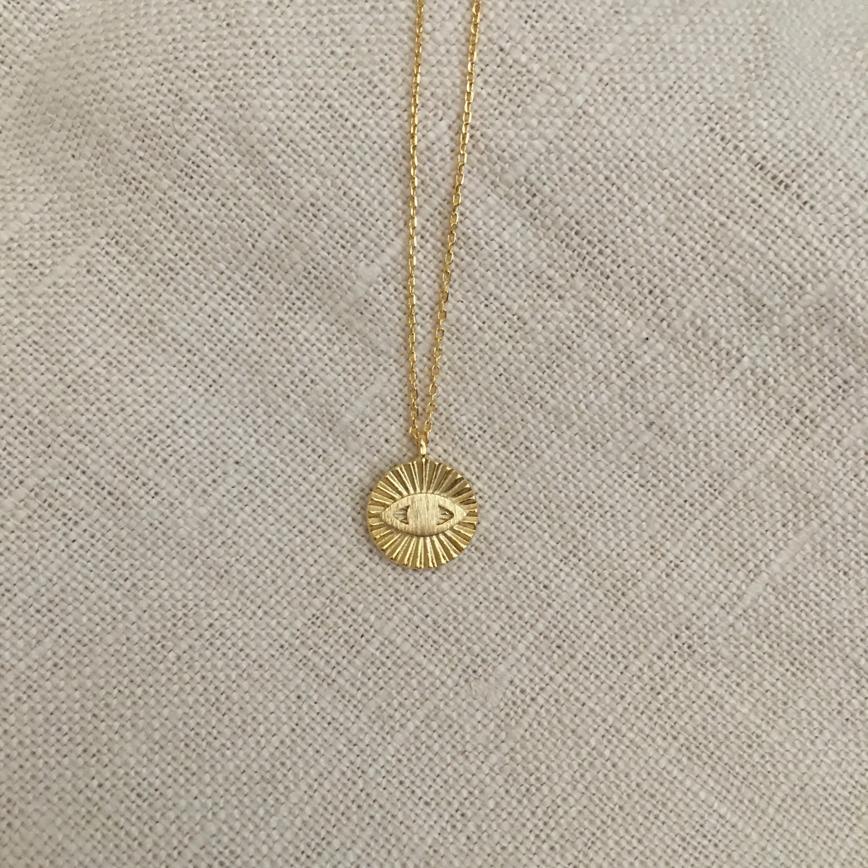 EVIL EYE SUNRAY NECKLACE sold by freebird product image thumbnail 2