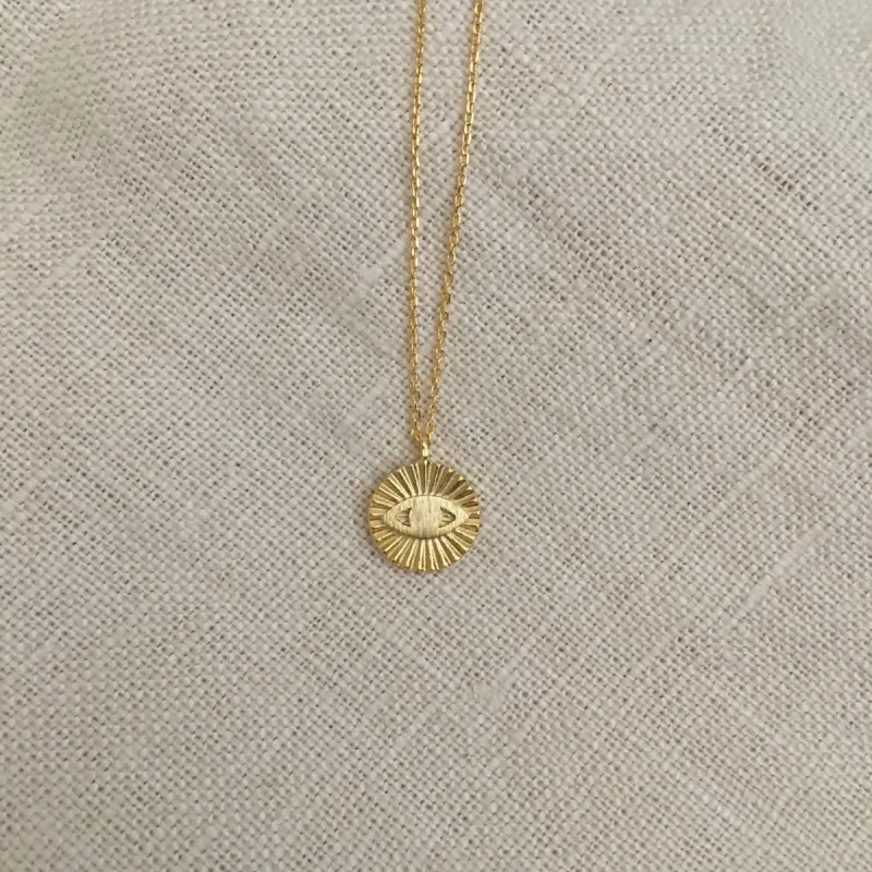 EVIL EYE SUNRAY NECKLACE sold by freebird