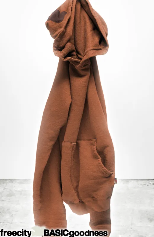 BASICGOODNESS light-terry/fluff hoodie - toner sold by freecity