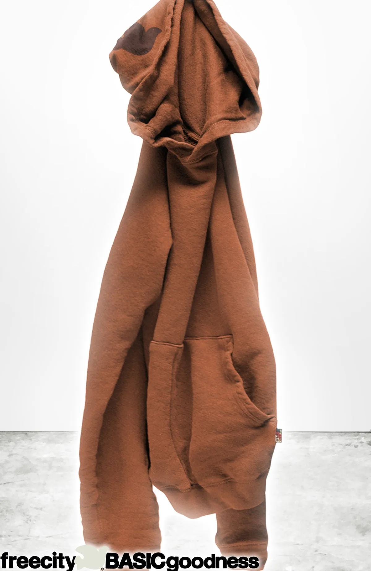 BASICGOODNESS light-terry/fluff hoodie - toner sold by freecity