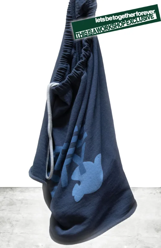 "WORKSHOP EXCLUSIVE" FREECITY cutoffs - moonshrooms/blues sold by freecity