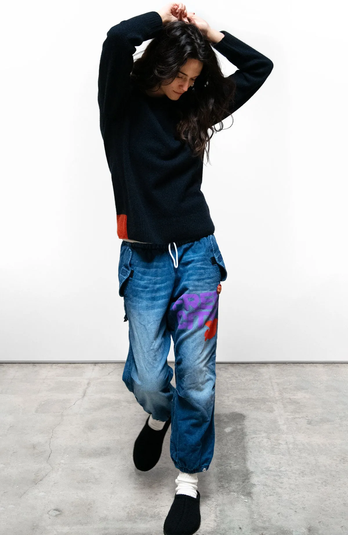 BACKSTRIKE DOVE CASHMERE SUPERLUX crew - squidsink sold by freecity product image thumbnail 3