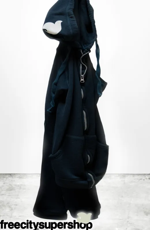 SUPERFLUFF LUX zip hoodie - deepspace/cream sold by freecity