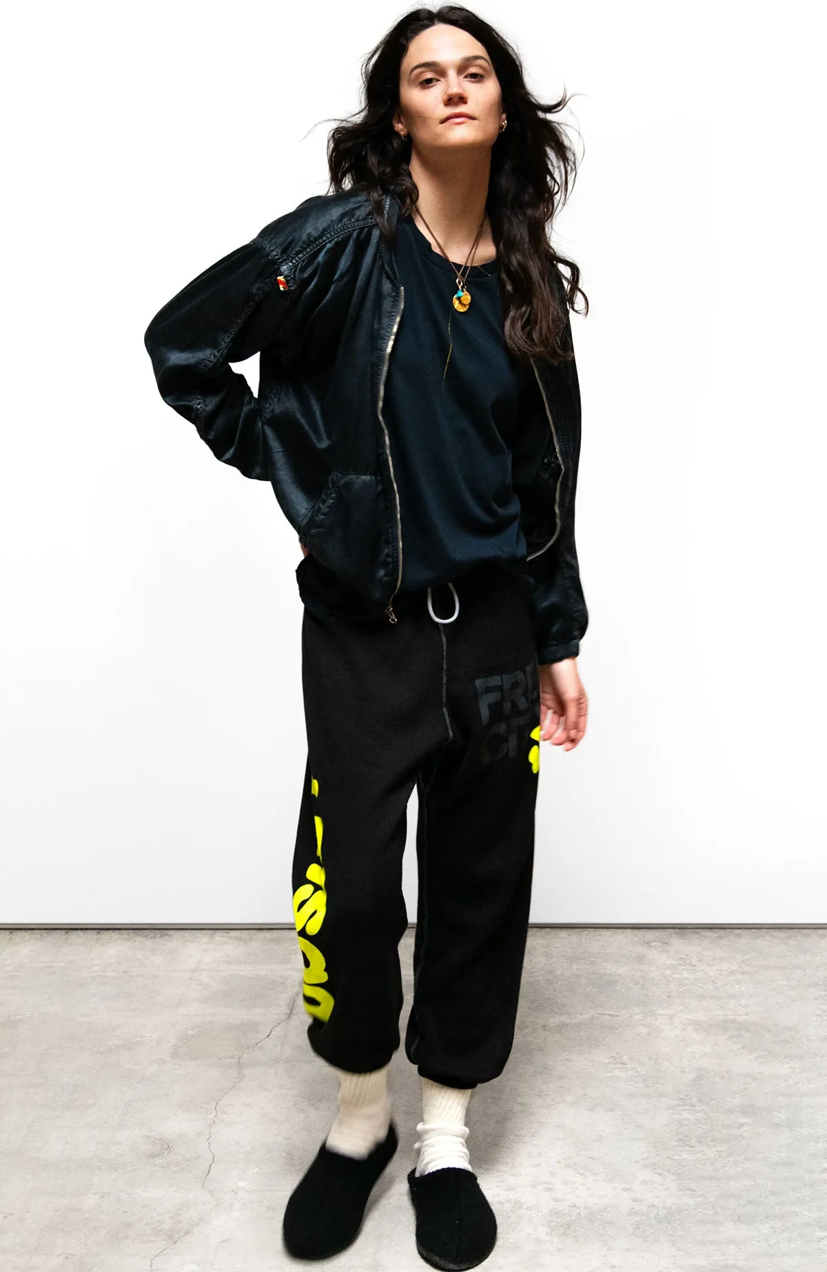 SATIN BOMBER/SHELL - superblack/glass sold by freecity product image thumbnail 4