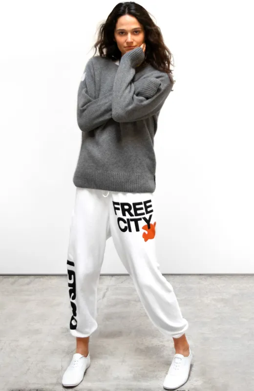 CIRCA'99 OG LETSGO OLDSCHOOL POLYBLEND/FLUFF sweat - superwhite sold by freecity